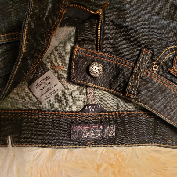 #102 NWOT Silver suki straight jeans,  size 26 - Picture 6 of 8
